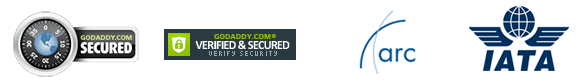 GoDaddy Secured, ARC, and IATA accredited